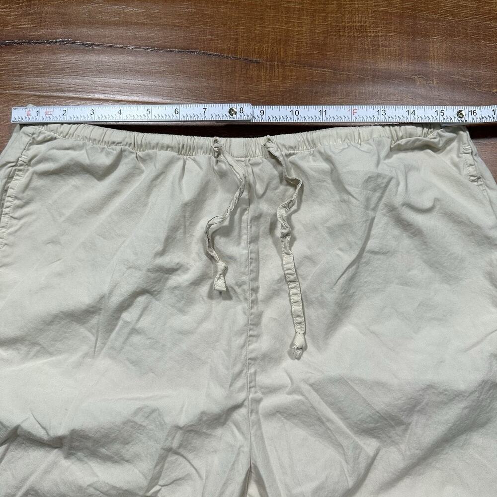 SKU Save Khaki United Pants Men L Beige Woven Cotton USA Made Lightweight Lounge - Picture 4 of 13